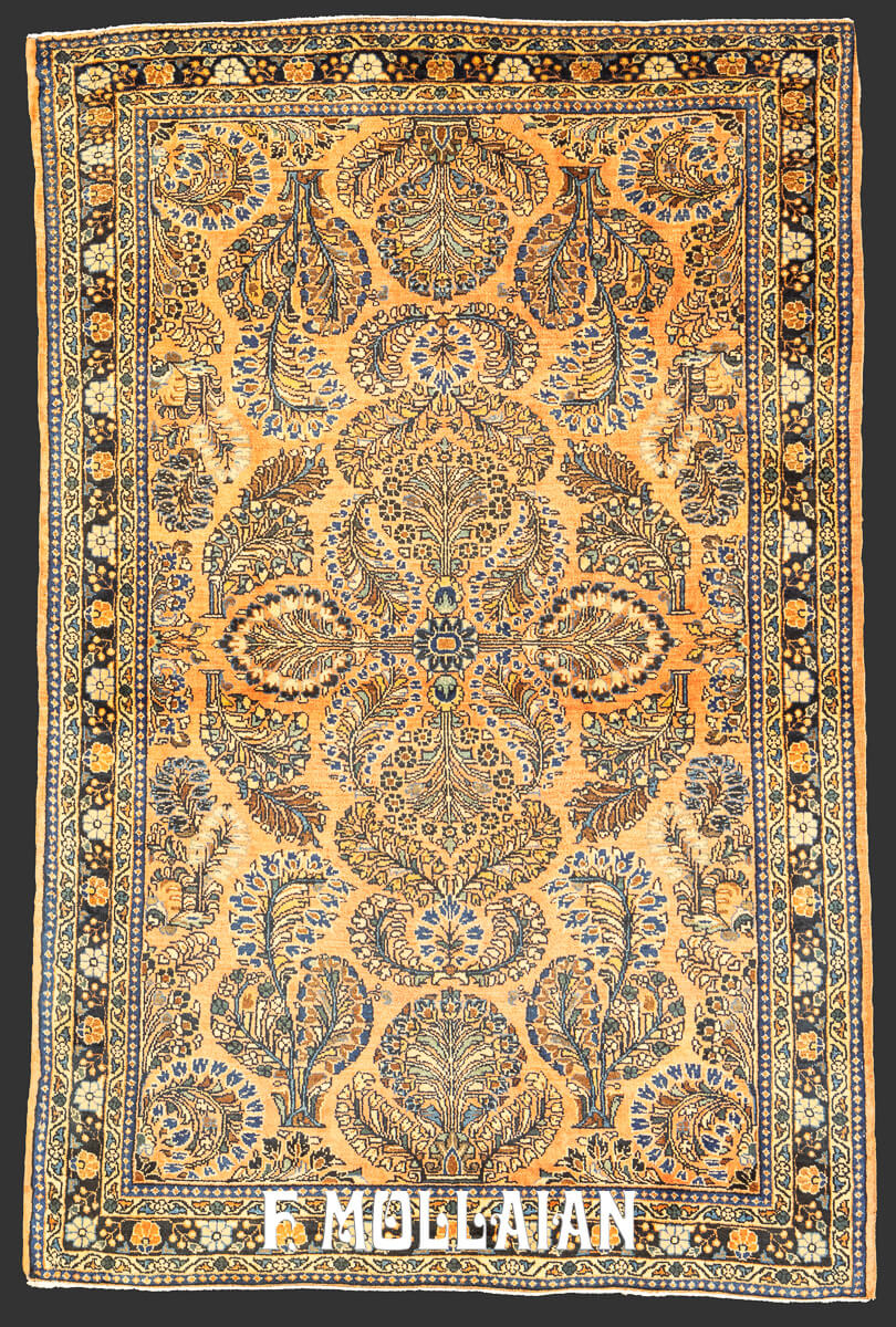 Sarouk Rug Salmon Color n°:89280192